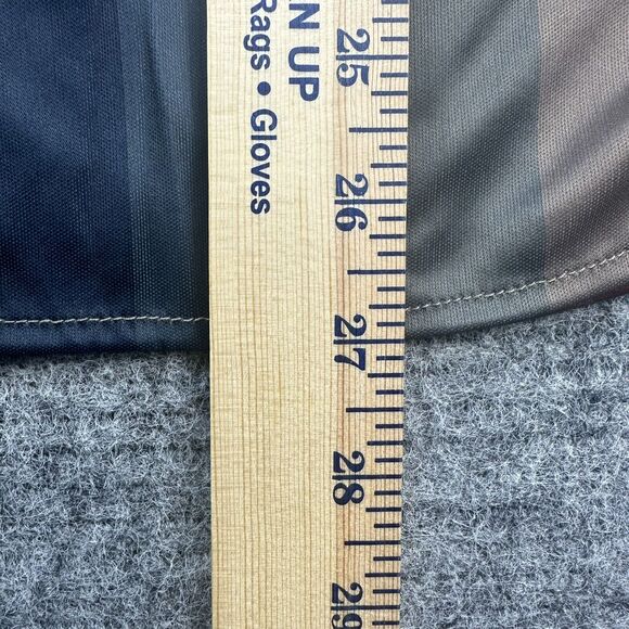 Vintage 80s Blouse Women Extra Large Striped Satin Made In USA Deadstock - Picture 13 of 14